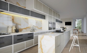 Plan de travail en RAK Ceramics sur mesure - cuisine et salle de bain sur Paris